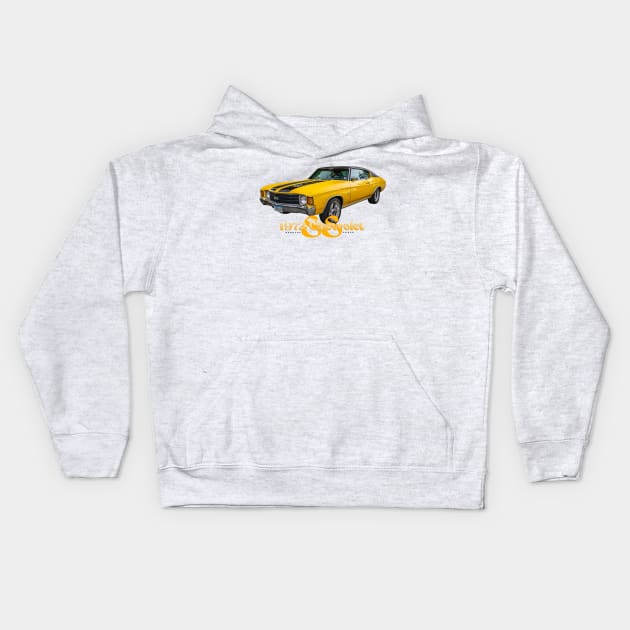 1972 Chevrolet Chevelle SS Hardtop Coupe Kids Hoodie by Gestalt Imagery